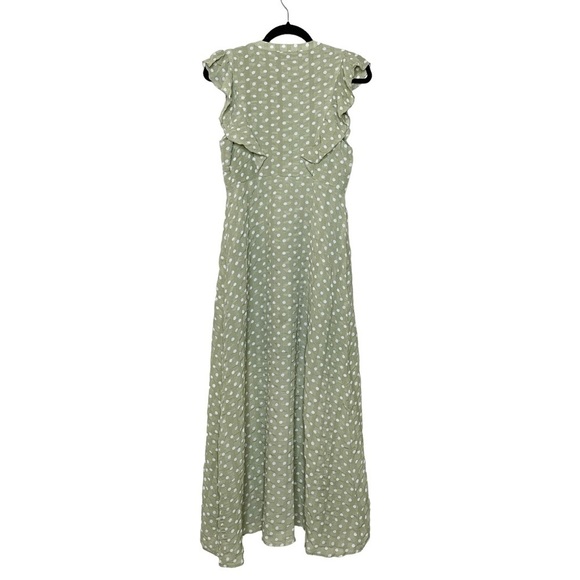 Hayden‎ Los Angeles Green Polka Dot Maxi Dress - Picture 2 of 5